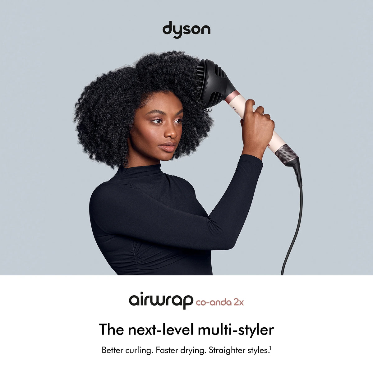 Dyson Airwrap Co-anda 2x Multi-Styler & Dryer with Diffuser – Curly + Coily, Ceramic Pink